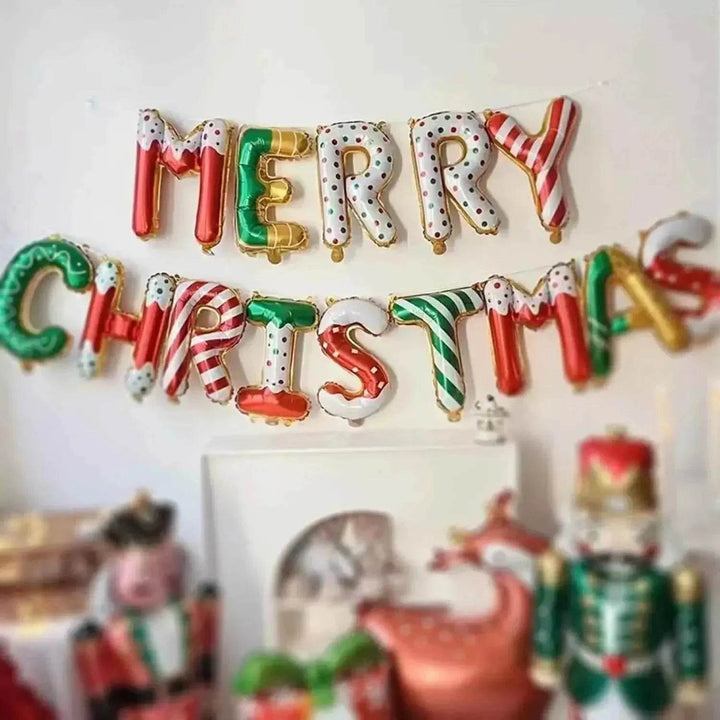 BowLift | 14 Pieces Of 16 Inch Candy Colored Christmas Banner Christma