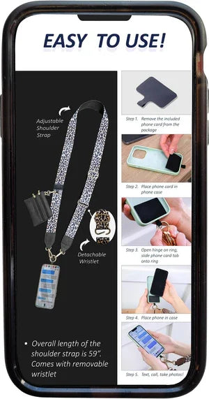 BowLift | Phone Strap with Zippered Pouch