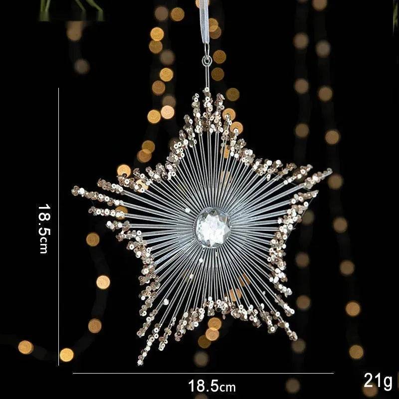 BowLift | Christmas Decorations Sequins Acrylic Transparent Pendant
