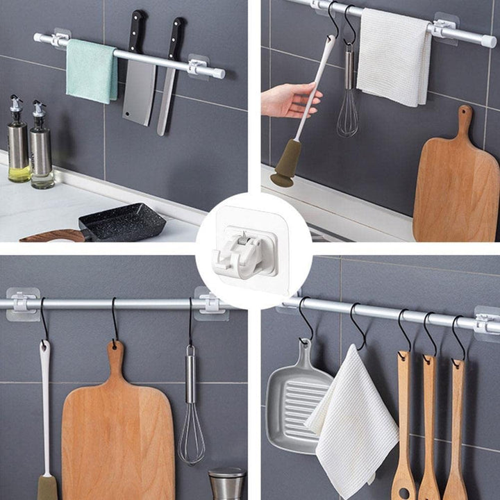 BowLift | Nail-Free Adjustable Curtain Rod Holders(Set of 2)