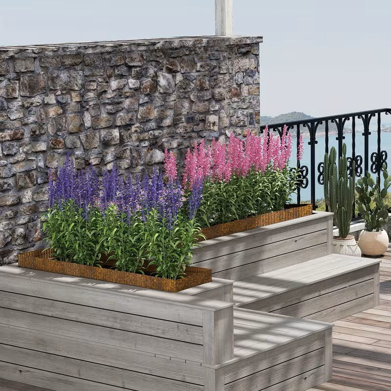 Rasenkante made of galvanized steel – High-quality garden edging | DuraBowlifte and weatherproof for garden | Bowlift