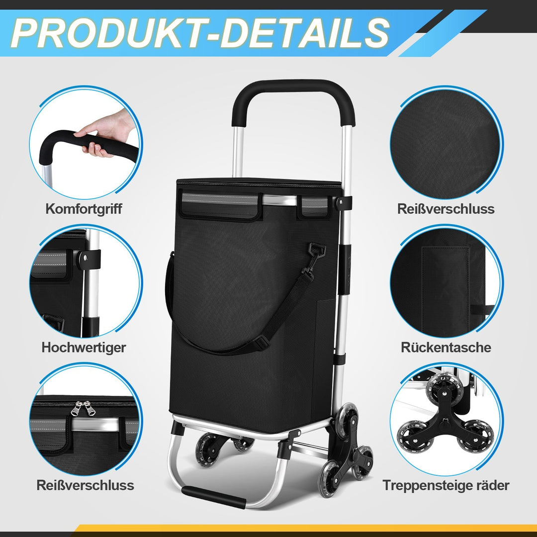 Shopping trolley shopping roller foldable 40L | Bowlift