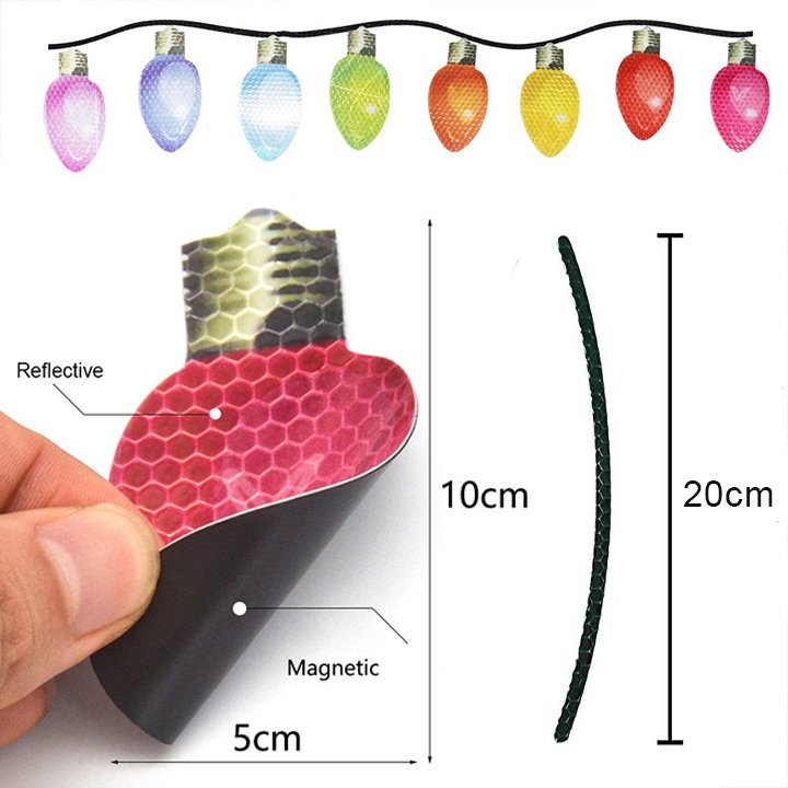 BowLift | Christmas Magnet Decor | Reflective Light Bulb Magnets | For Car, Refrigerator & Metal Surfaces