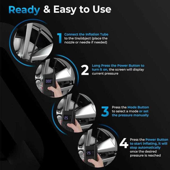 BowLift | Multifunctional Portable Tire Airpump