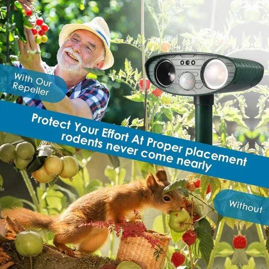 BowLift | Ultrasonic Deer Repeller - Pack Of 4 Solar Powered - Get Rid of Deer in 48 Hours