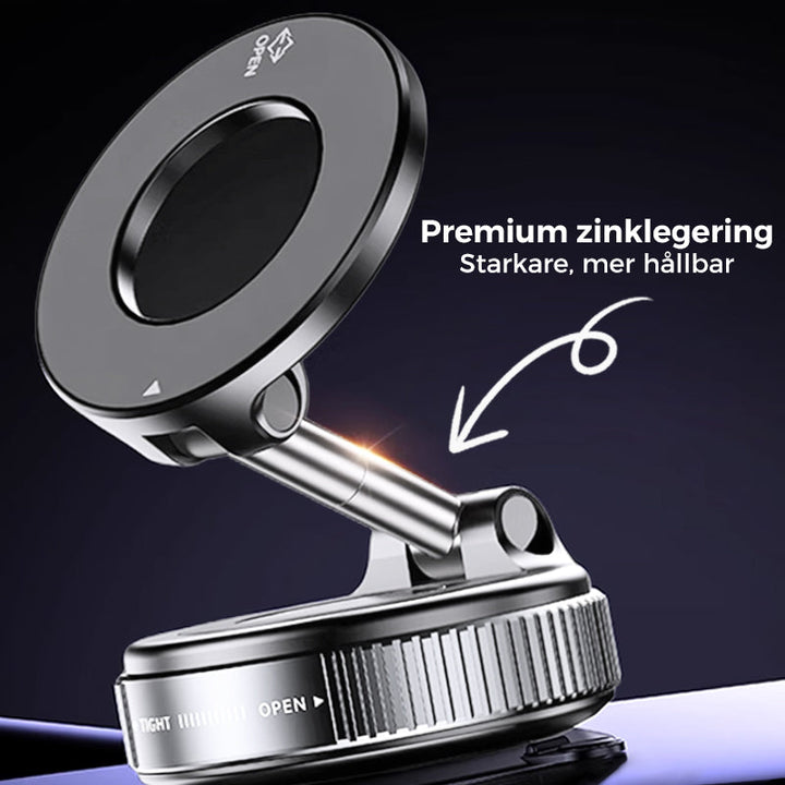 LumaTrust Magnetic Car Phone Holder with Vacuum Suction Power | Bowlift