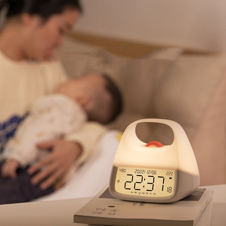 BROOKE Night Lamp Alarm Clock - Portable alarm clock with soft LED light | Bowlift