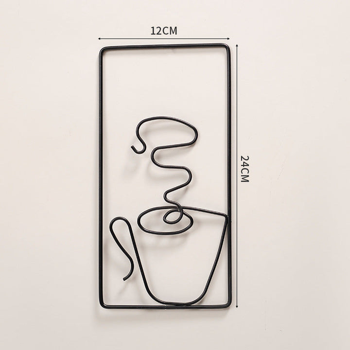 BowLift | Modern Abstract Cat Metal Wall Hanging for Stylish Home Decor