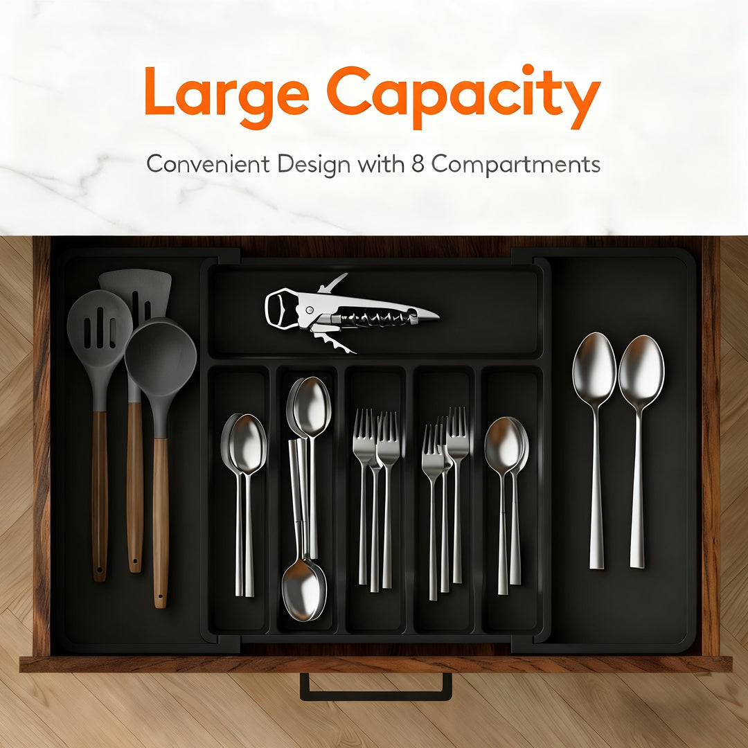 Extendable cutlery tray 33–57 cm | Bowlift