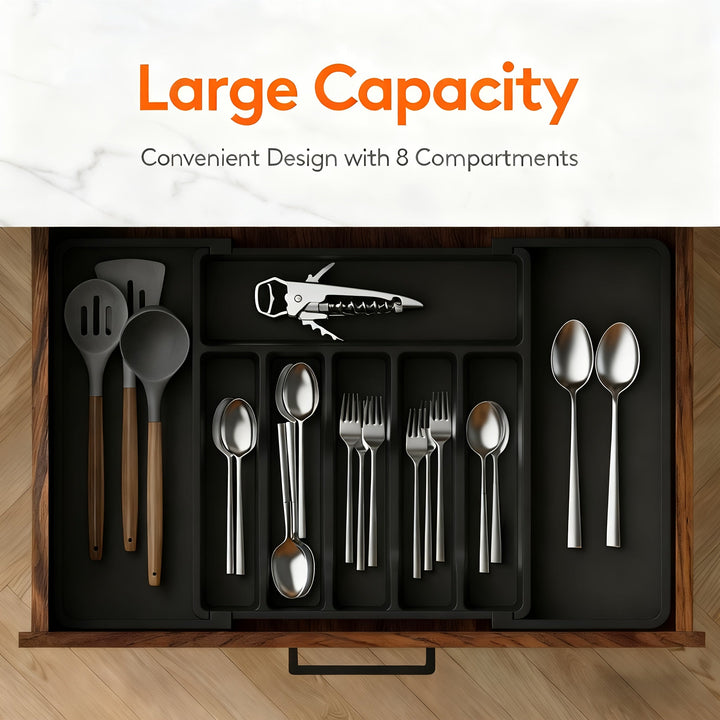 Extendable cutlery tray 33–57 cm | Bowlift