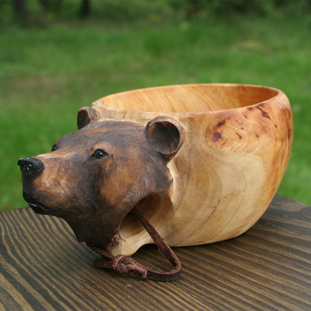 BowLift | Hand Carved Wooden Mug