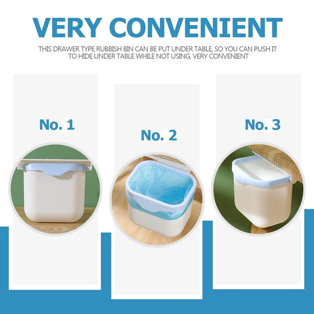 BowLift | Retractable Under Table Hidden Trash Bin