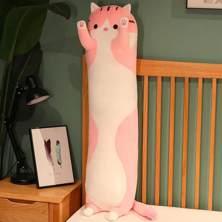 BowLift | FELINEDREAM – Soft Plush Cat Pillow for Kids