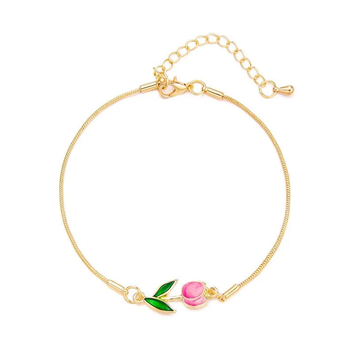 BowLift | Feminine Floral Tulip Bracelet and Necklace Set