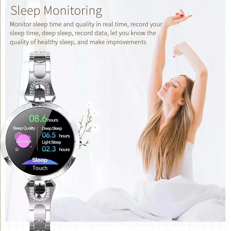BowLift | PolsVital Women's Smartwatch – Waterproof, Health and Fitness Monitor in Stylish Design