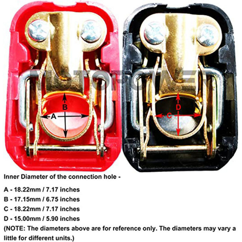 BowLift | 2 quick-release rod clamps for car rods