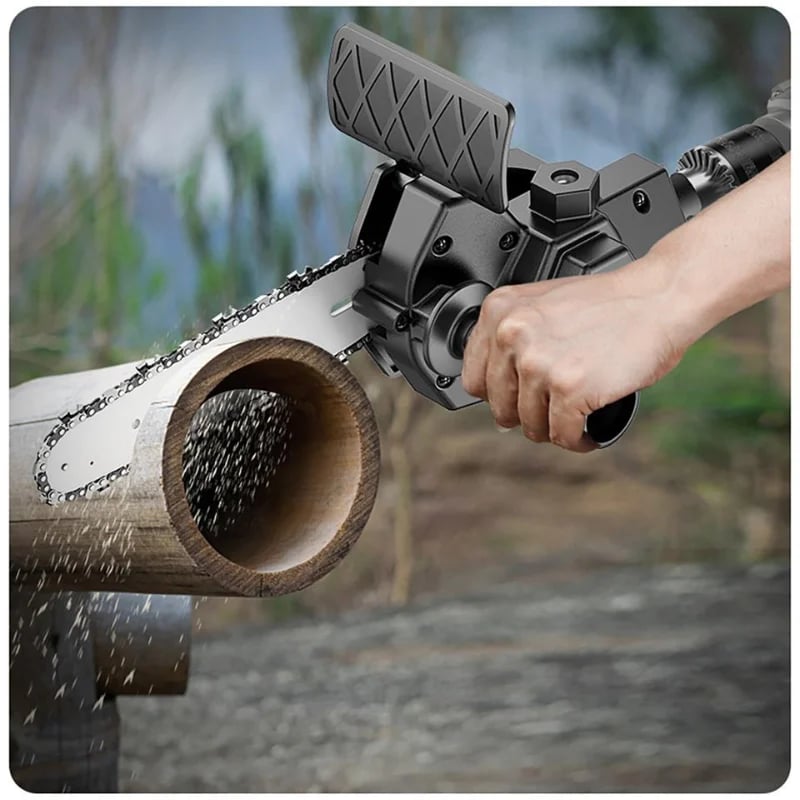 BowLift | ELECTRIC DRILL MODIFIED TO ELECTRIC CHAINSAW DRILL ATTACHMENT