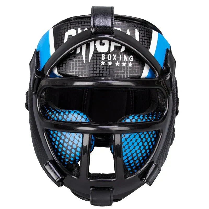 BowLift | Fightguard Premium Headgear with Face Mask – Full Head and Face Protection for Sparring, Muay Thai, Taekwondo, and Martial Arts Training