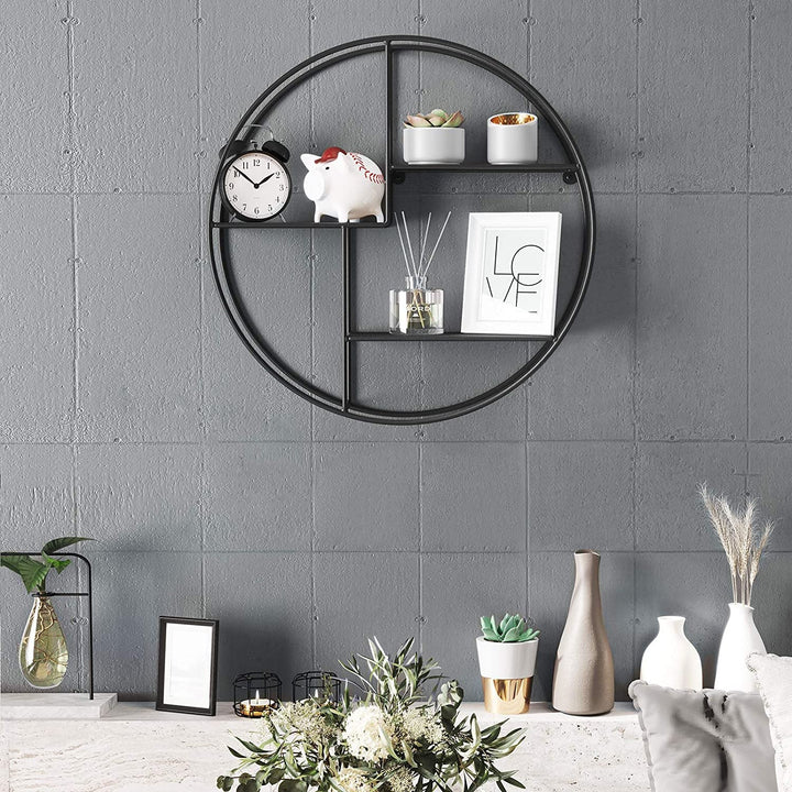 BowLift | Floating Round Metal Wall Shelf
