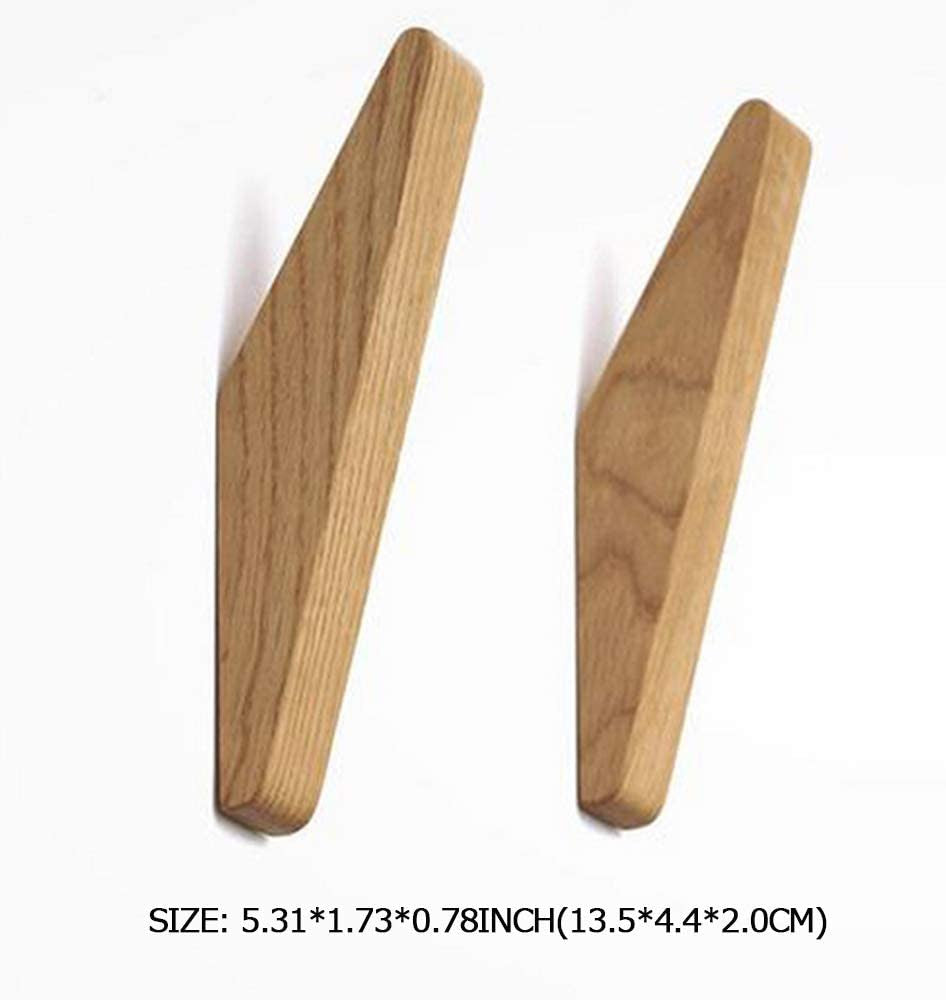 BowLift | Wooden Wall Hooks Set Nordhaak – 6 Minimalistic Coat Hooks made of Solid Wood
