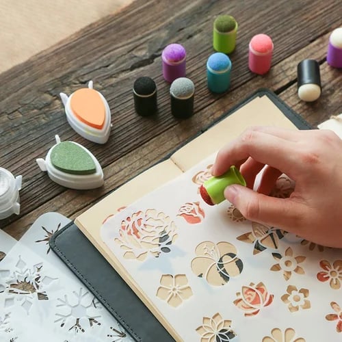BowLift | Finger Species – Creative finger paint set with stamps & stencils