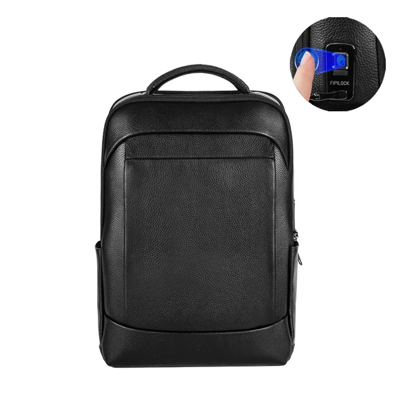 Men’s Business Laptop Backpack with Fingerprint Lock – Large Capacity Anti-Theft | Bowlift