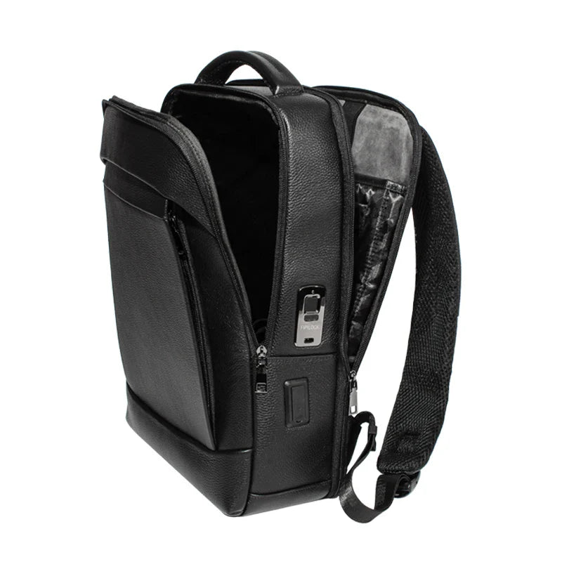 Men’s Business Laptop Backpack with Fingerprint Lock – Large Capacity Anti-Theft | Bowlift