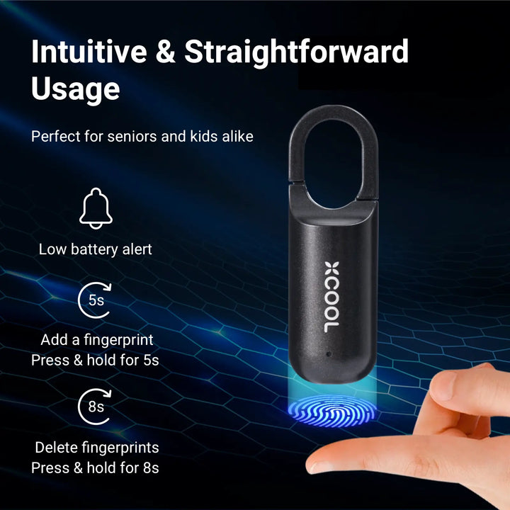 BowLift | InstaSecure Fingerprint Padlock