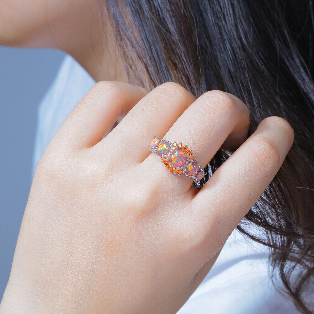 BowLift | Fire Opal Garnet Ring