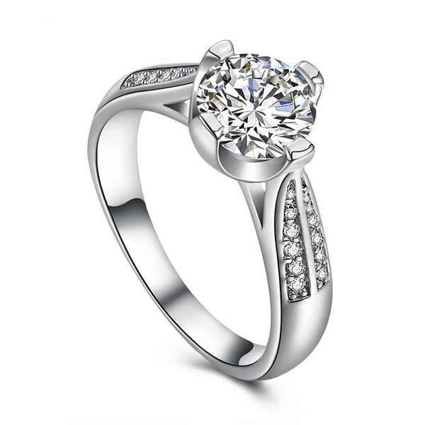 Flower Shape Crystal Ring | Bowlift