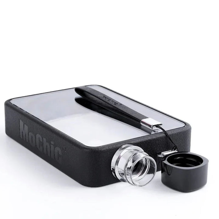 BowLift | Flat transparent water bottle