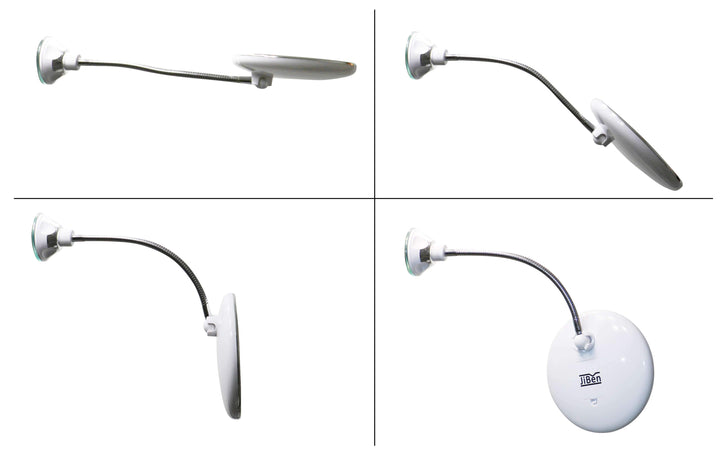 BowLift | ReflectFlex LED Magnifying Mirror with Flexible Gooseneck | 10x Magnification | Daylight LED | Cosmetic Mirror