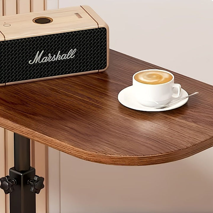 BowLift | LIVELIFT – Adjustable Side Table for Sofa & Bed with Wooden Top