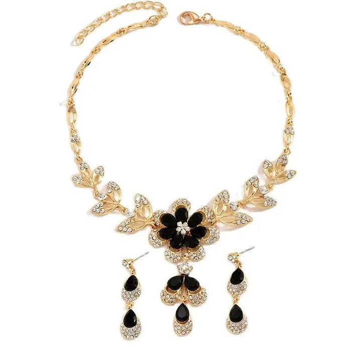 BowLift | Floral Diamond Necklace and Earring Set