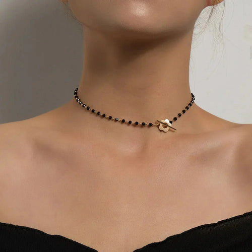 BowLift | Floral Choker Flower Clasp Necklace