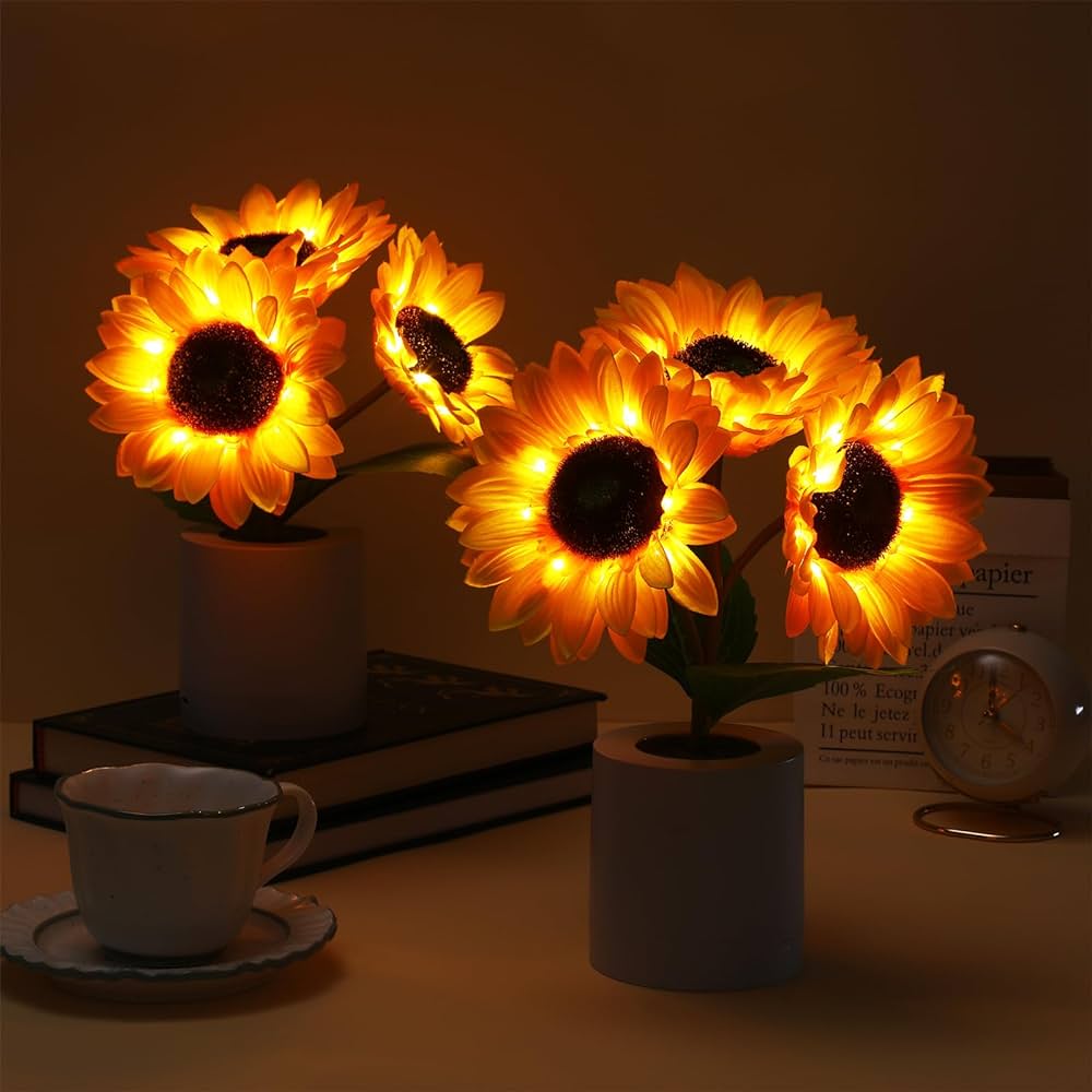 BowLift | Table Lamp Sunflower LED USB Rechargeable Light