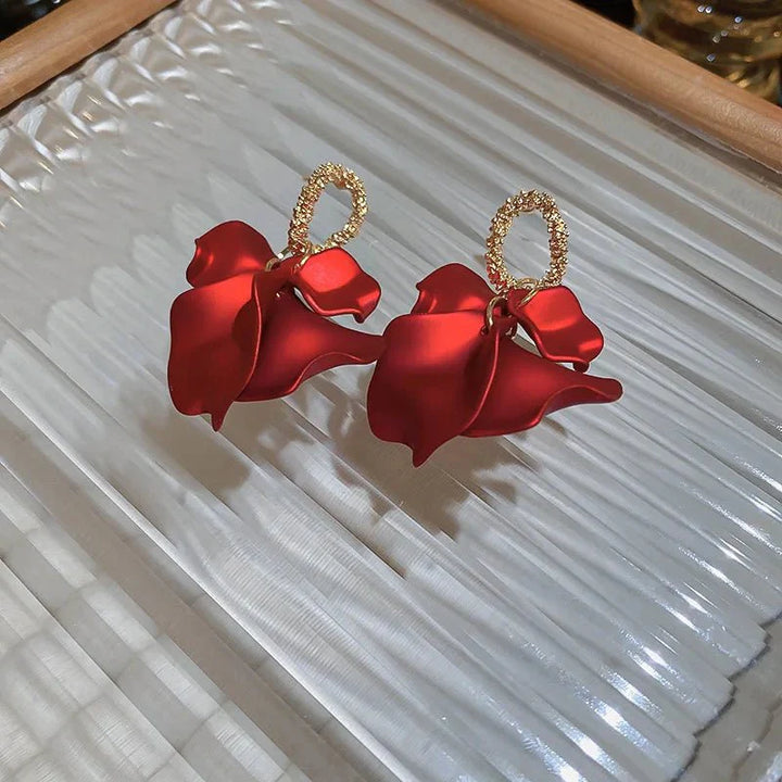 BowLift | Floral Rose Petal Earrings