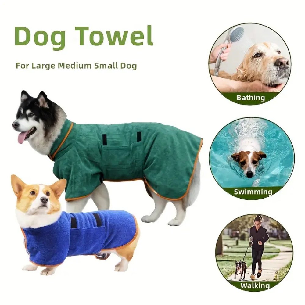 FluffDry • Dog Bathrobe - Dog Bathrobe - BowLift