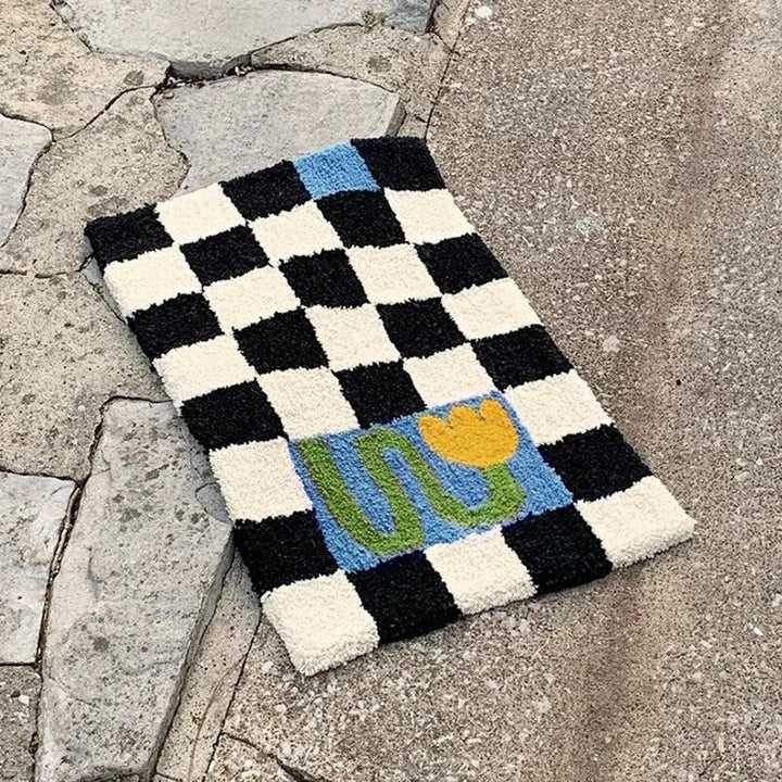 BowLift | Fluffy Chessboard Carpet
