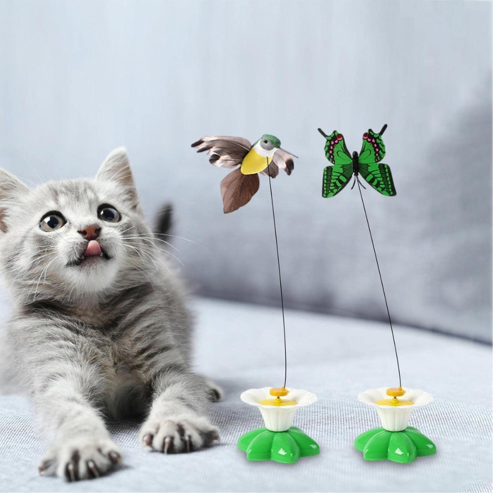 FlyWhirl • Interactive Flying Bird Toy for Cats - Interactive Cat Toy - BowLift