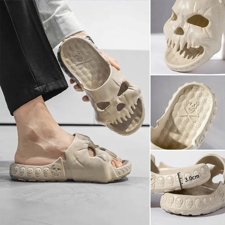 BowLift | Skull Design Single Band Slippers
