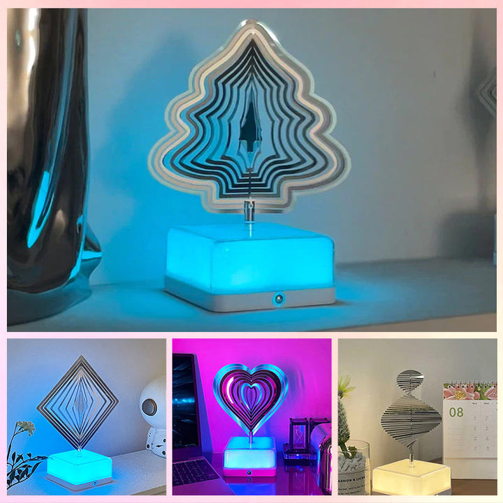 Rotating ambient light made of metal | Bowlift