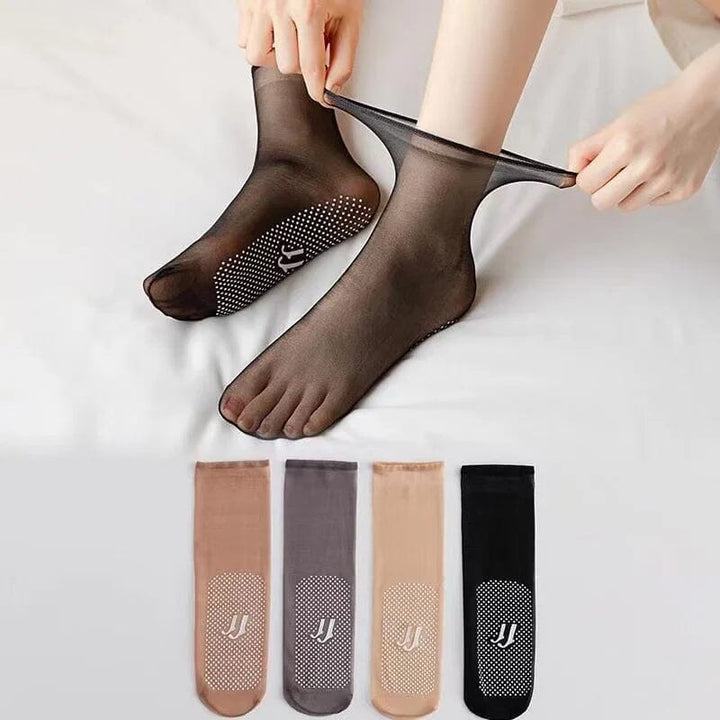 Invisible, Non-slip Crystal Silk Socks | Bowlift