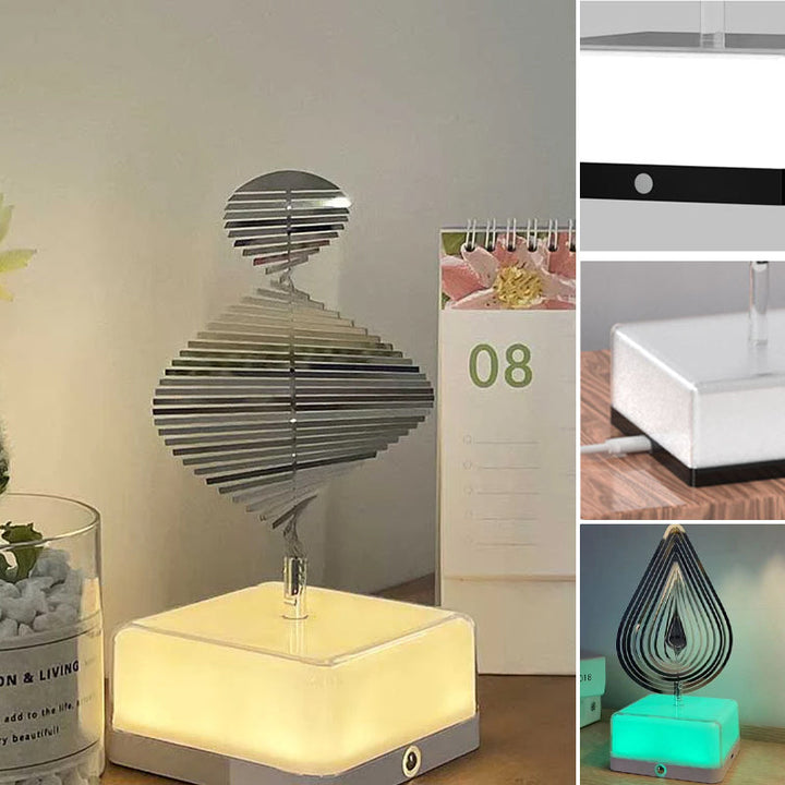 Rotating ambient light made of metal | Bowlift