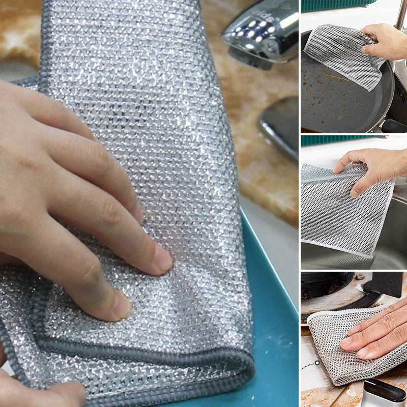 Multi-Purpose Non-scratch Wire Dish Cloth for Wet and Dry | Bowlift