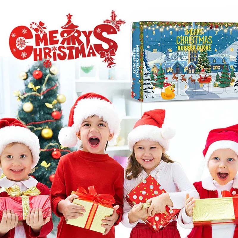 BowLift | 24 Pcs Countdown Christmas Rubber Ducks Advent Calendar