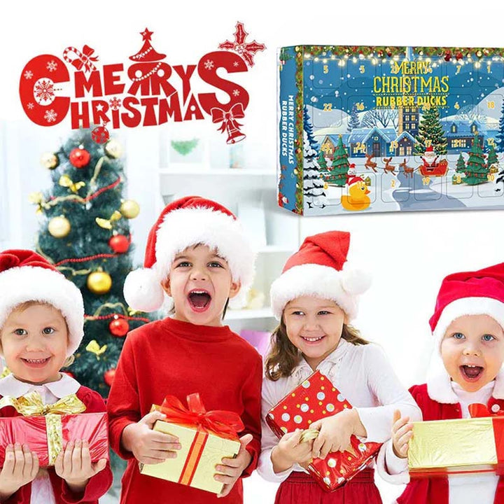 BowLift | 24 Pcs Countdown Christmas Rubber Ducks Advent Calendar