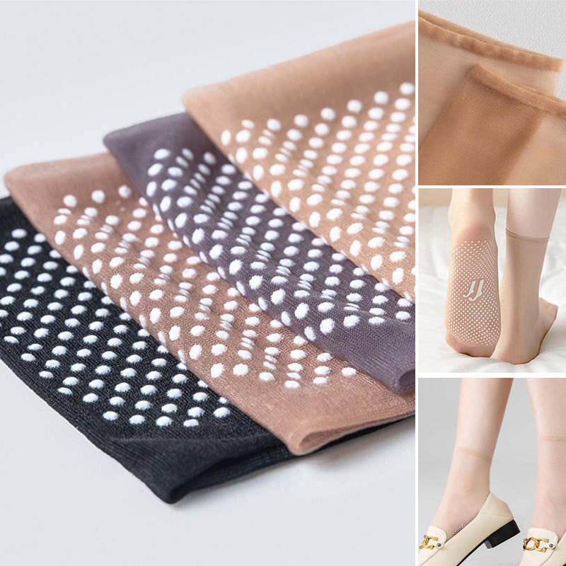BowLift | Spring Summer Invisible Non-Slip Crystal Silk Socks
