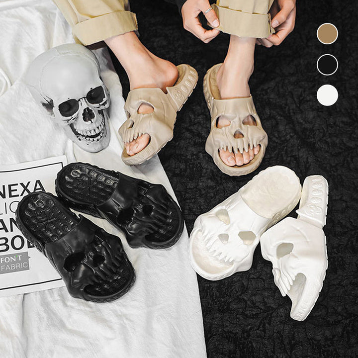BowLift | Skull Design Single Band Slippers