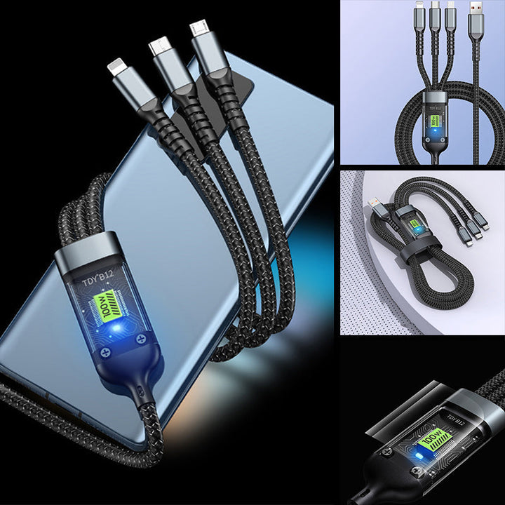 BowLift | Super Fast Charging 3-in-1 Data Cable
